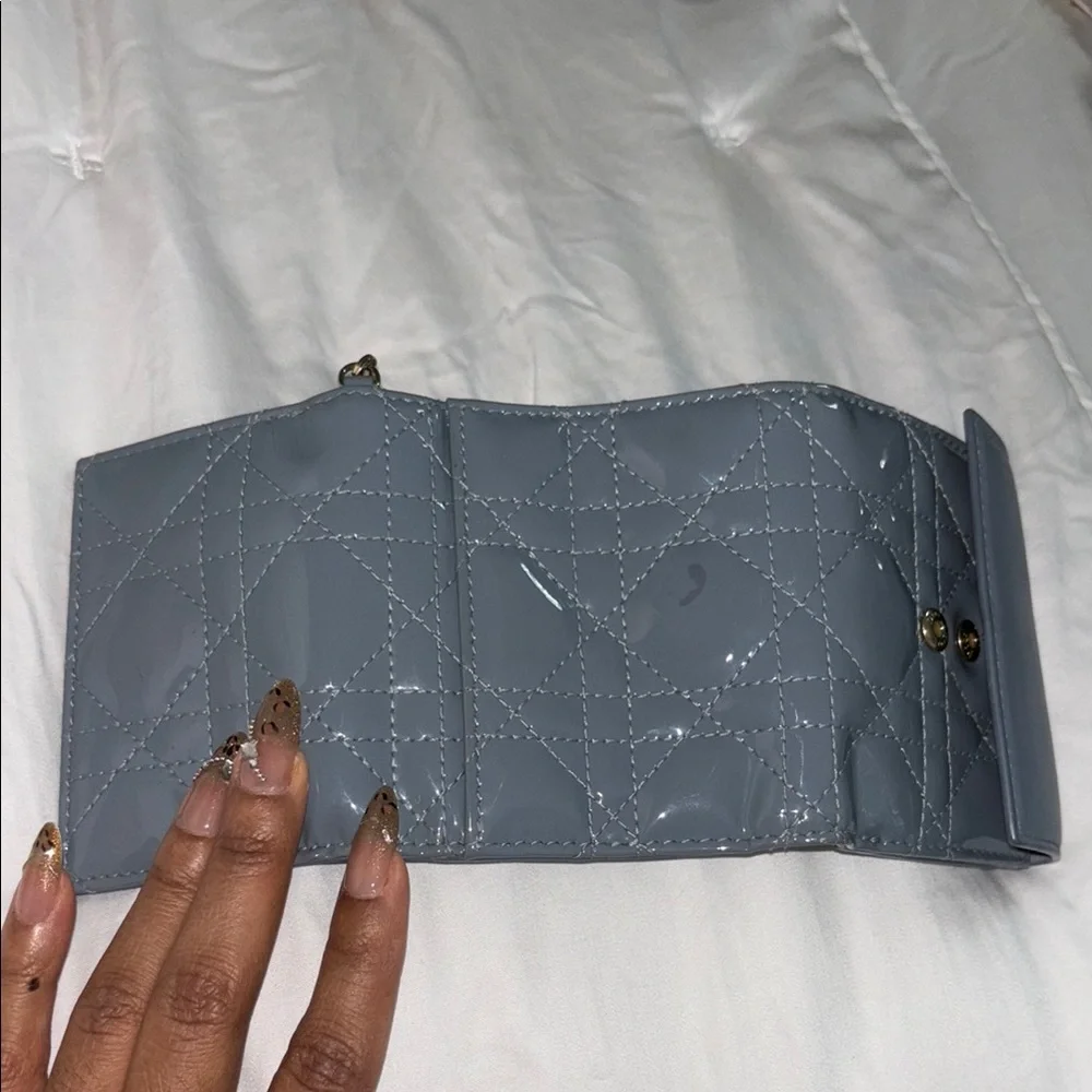 Dior Lotus Quilted compact wallet